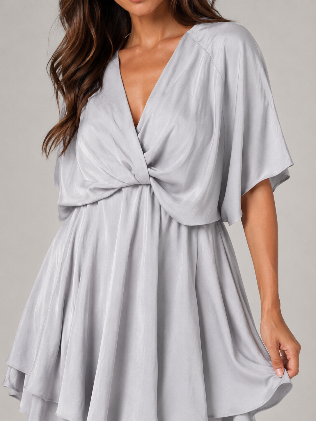 Skylar | V-Neck Wrap Midi Dress