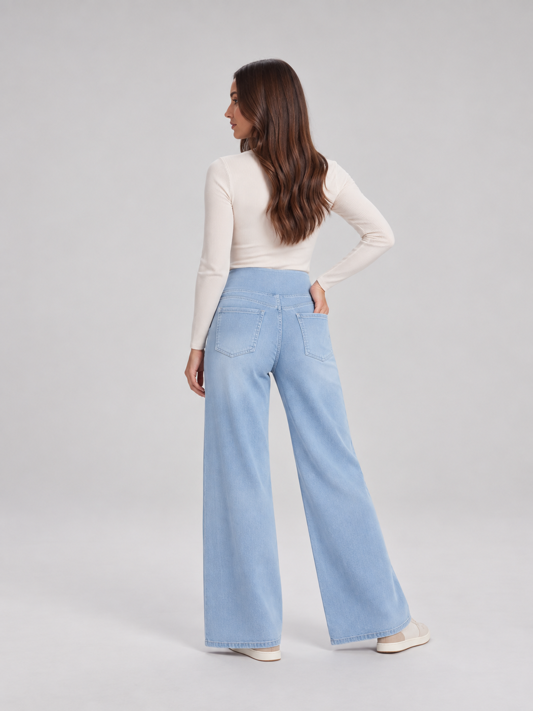 Liv | High-Waist Wide-Leg Stretch Jeans