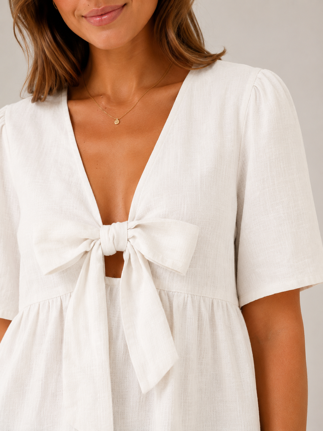 Josie | Puff Sleeve Babydoll Blouse