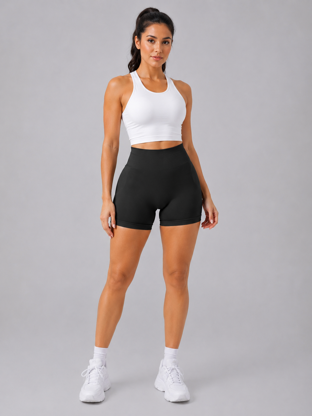 Ava | High-Waisted Non-Roll Active Shorts