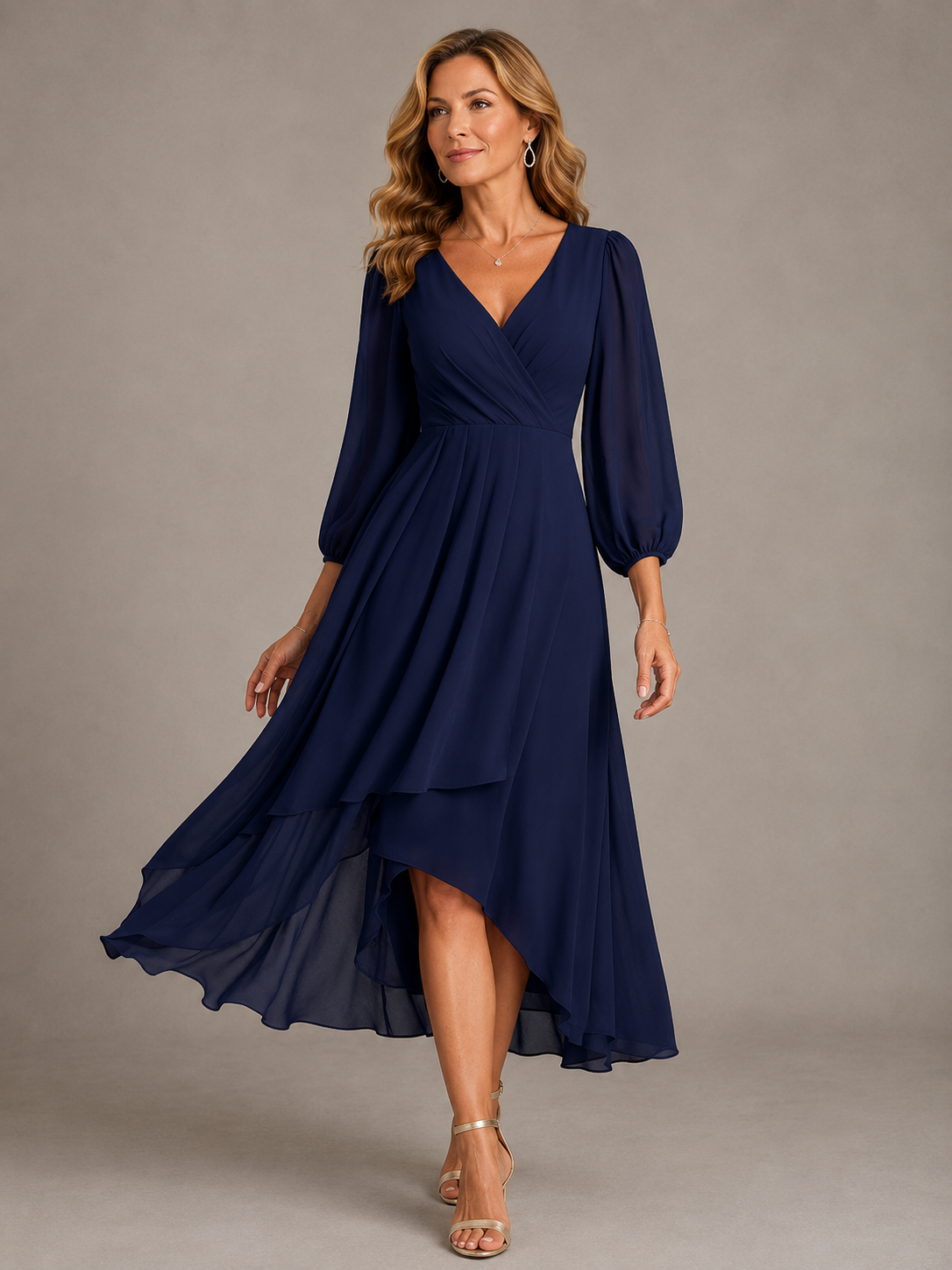 Seraphina | V-Neck Elegant Maxi Dress