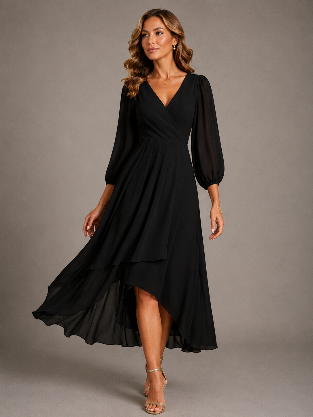 Seraphina | V-Neck Elegant Maxi Dress