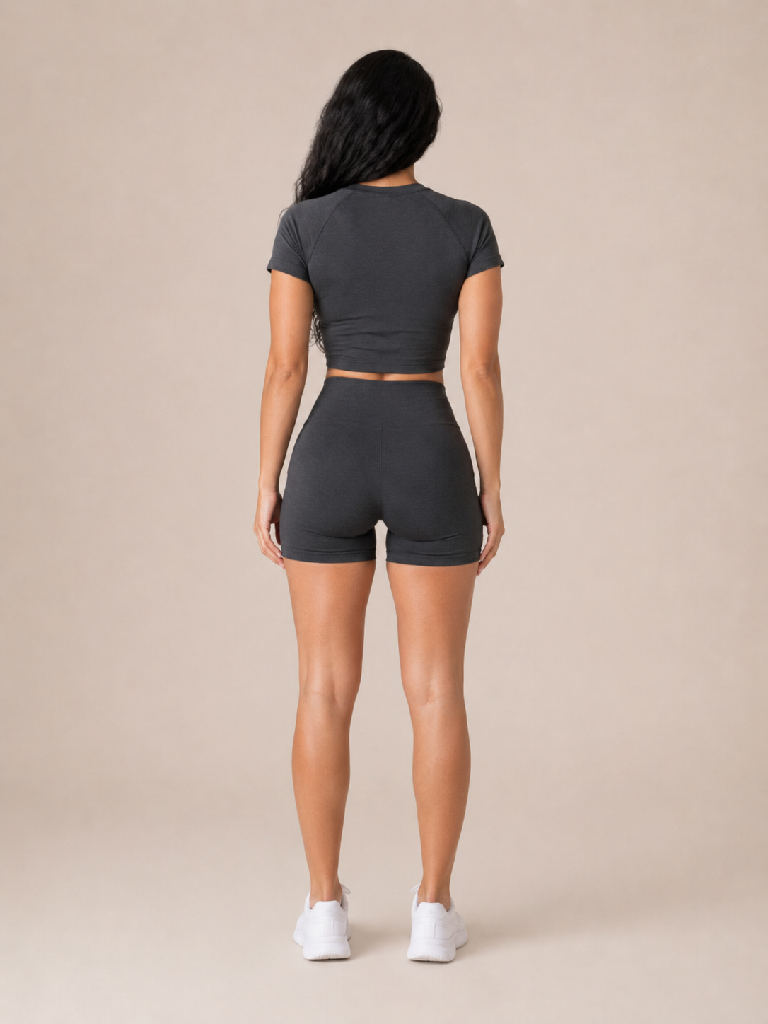 Daniela | Ribbed Seamless Crop Top & Legging Co-ord Set