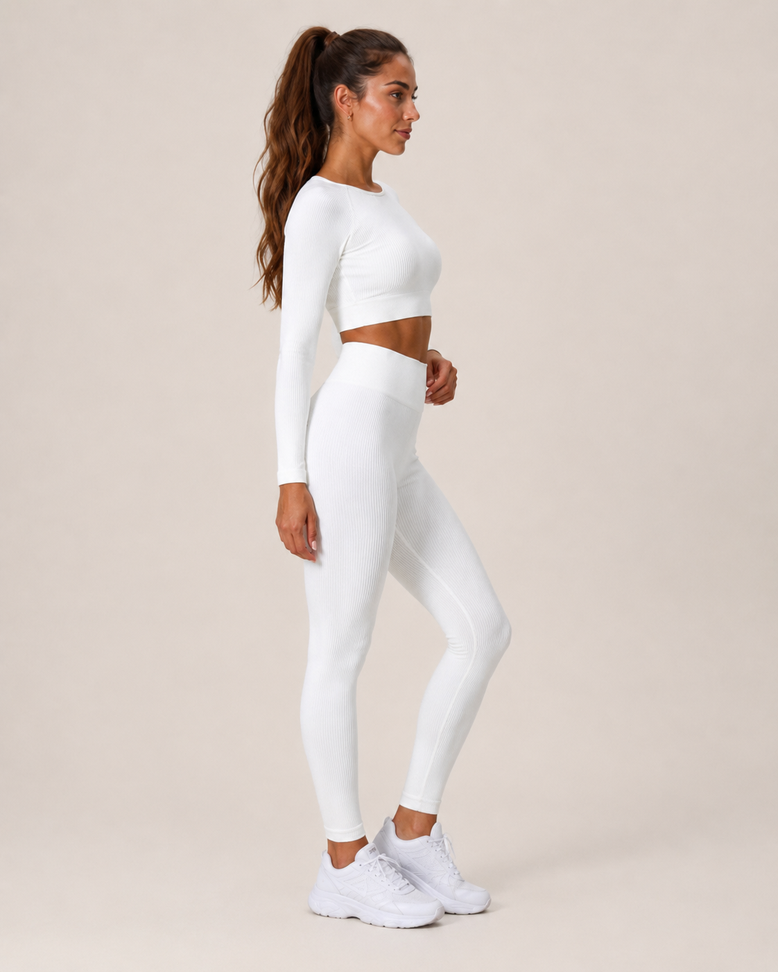 Scarlett | Long Sleeve Seamless Cropped Top & Legging Set
