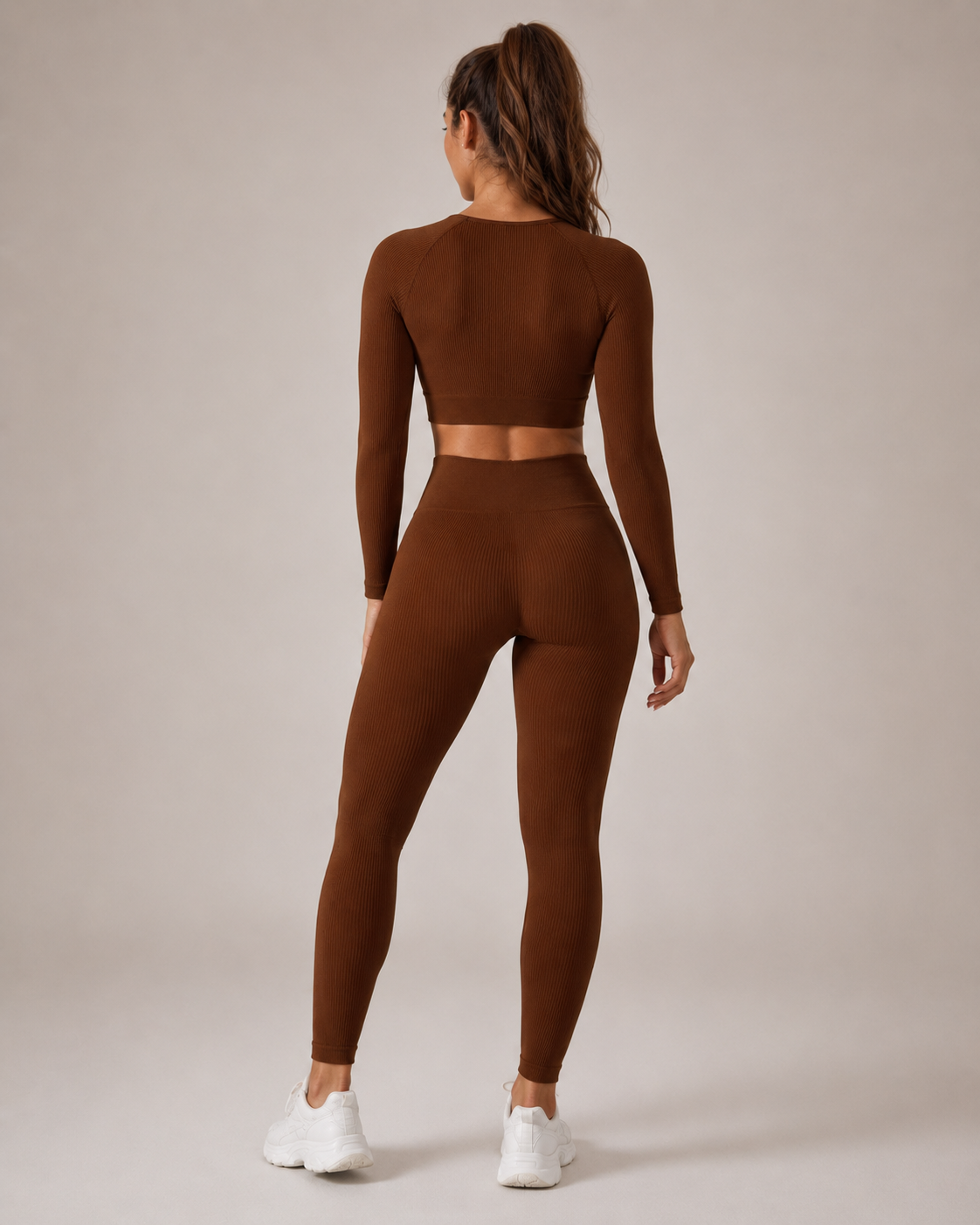 Scarlett | Long Sleeve Seamless Cropped Top & Legging Set