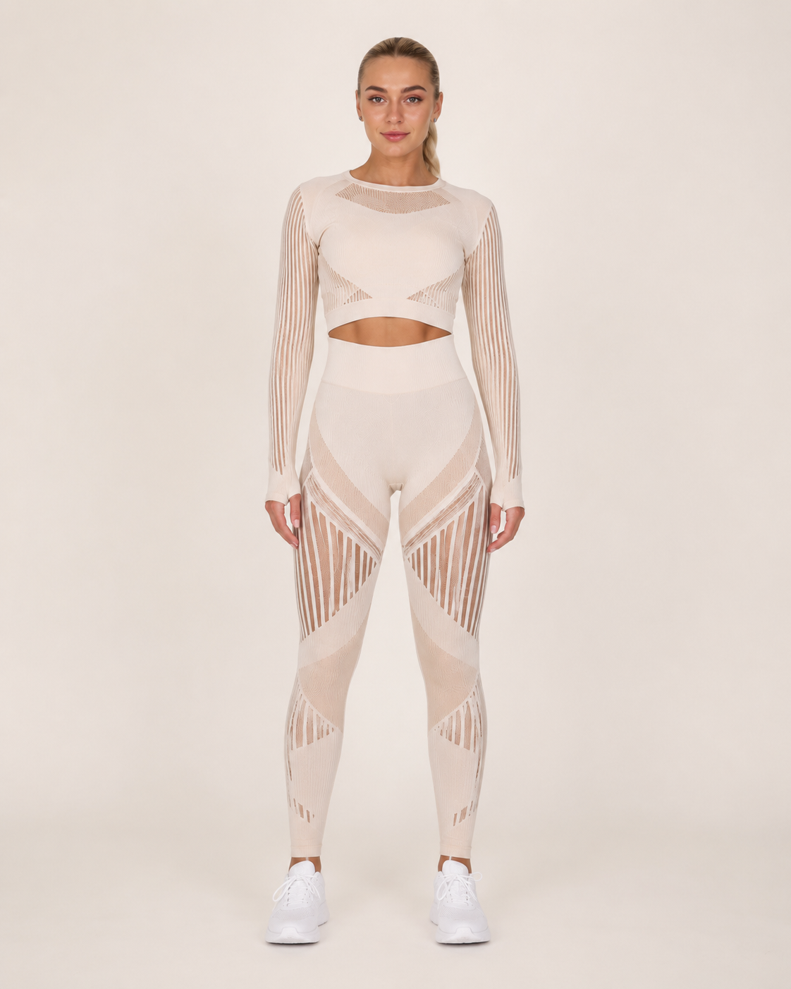 Bianca | Seamless Mesh-Panel Legging Co-ord Set