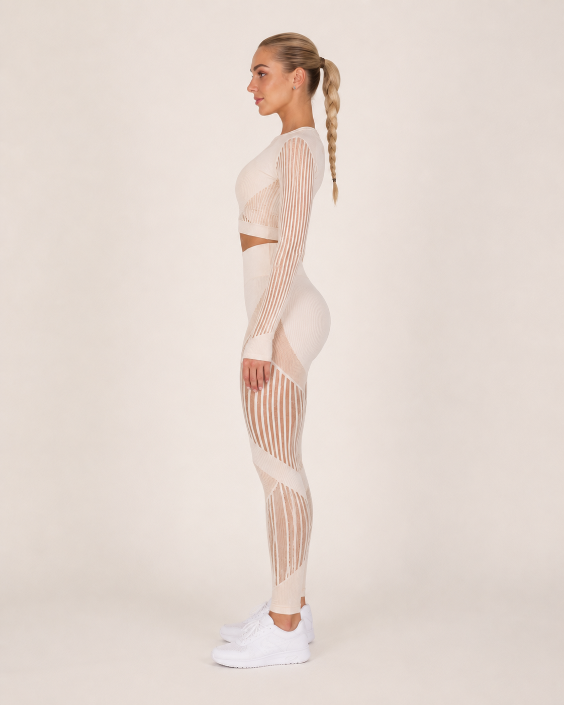 Bianca | Seamless Mesh-Panel Legging Co-ord Set