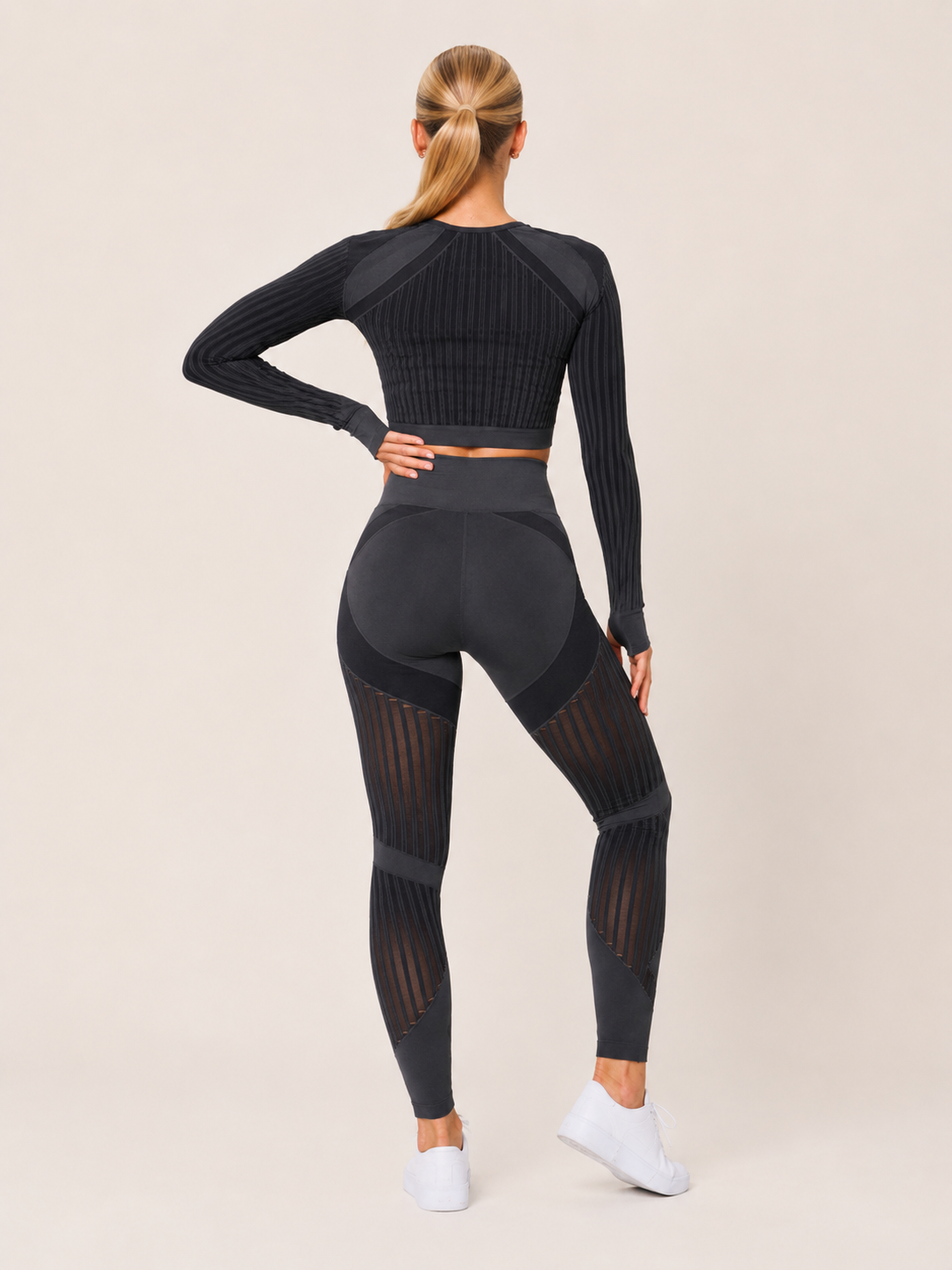 Bianca | Seamless Mesh-Panel Legging Co-ord Set