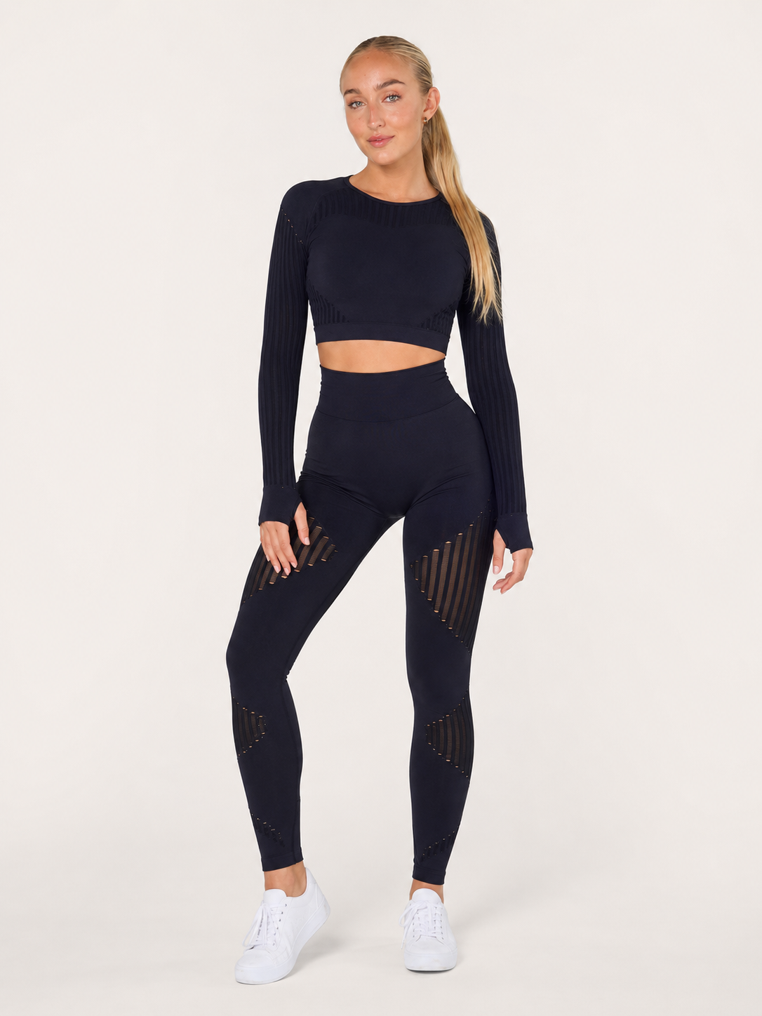 Bianca | Seamless Mesh-Panel Legging Co-ord Set