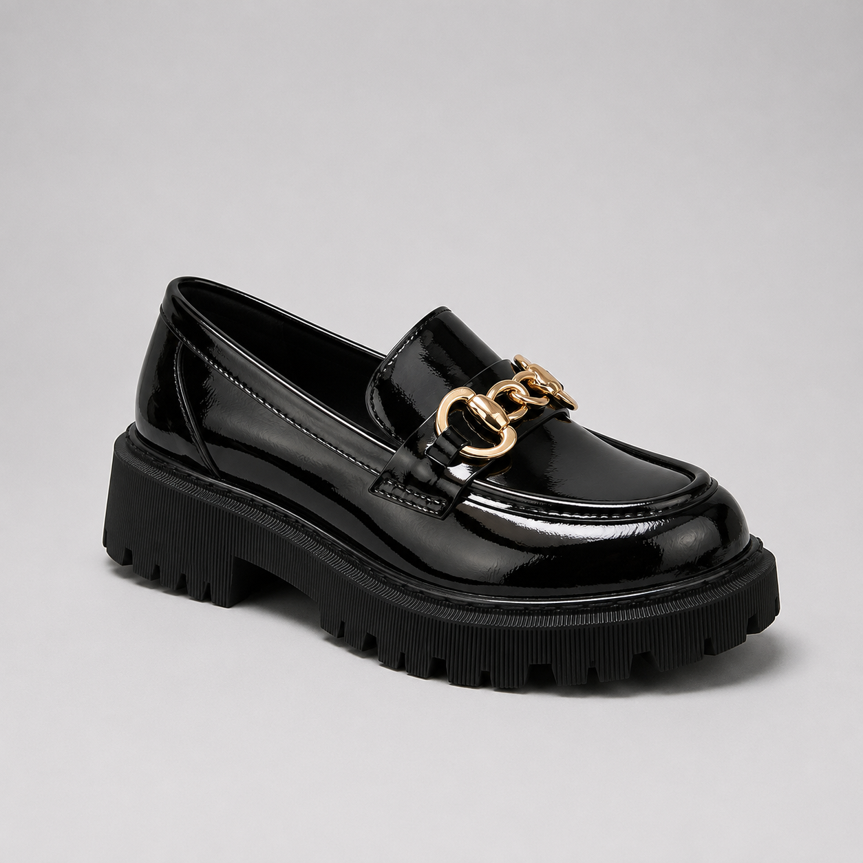 Belen | Block Heel Platform Loafers