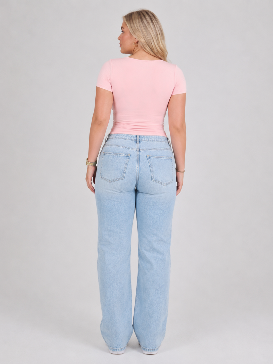 Emerson | Wide U-Neck Cropped T-Shirt