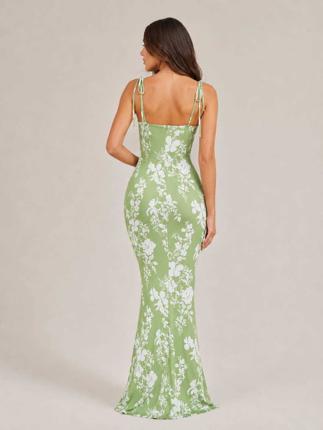 Maeve | Floral Print Bow Detail Maxi Dress