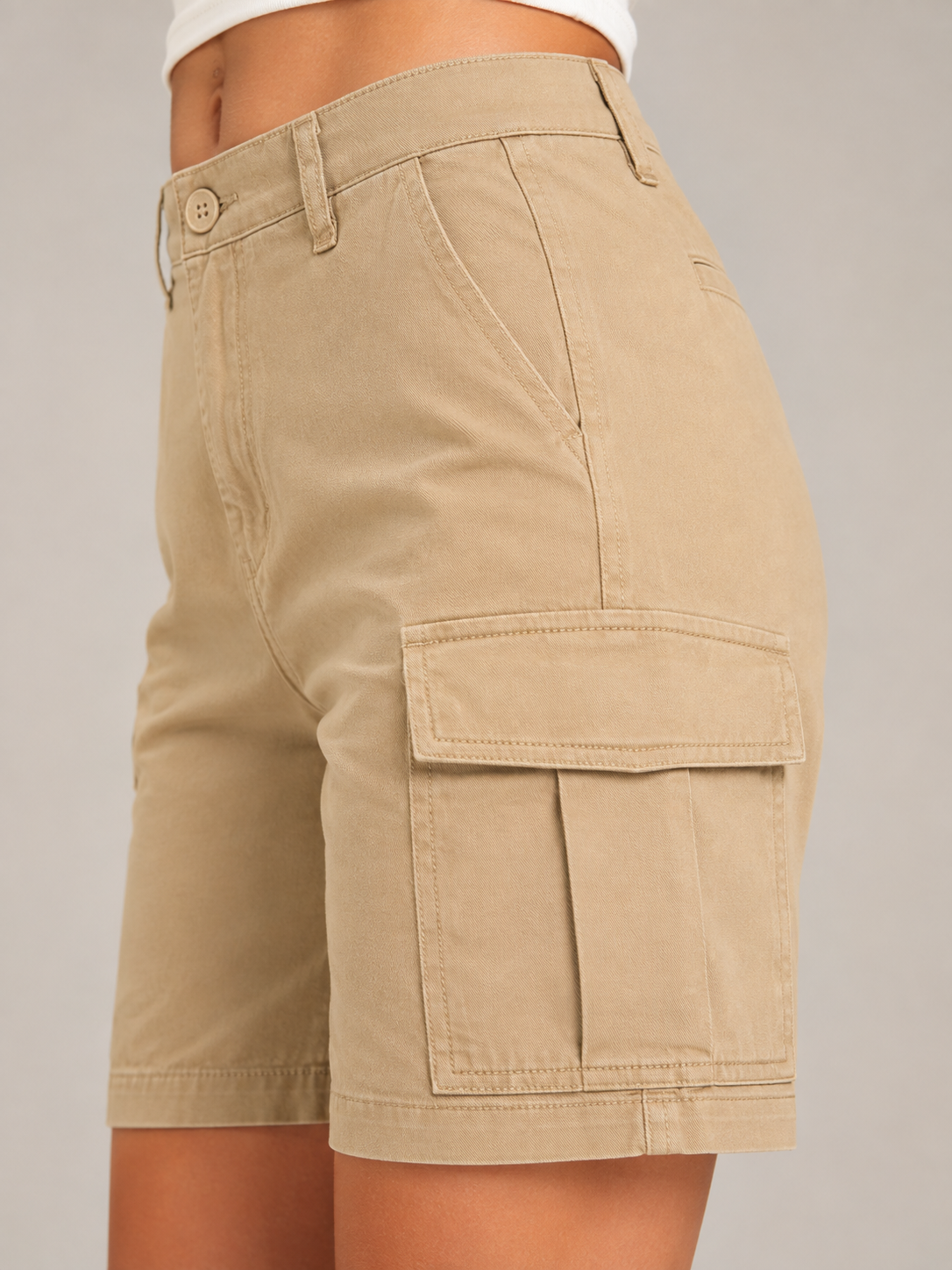 Isolde | High-Waist Straight-Leg Active Shorts