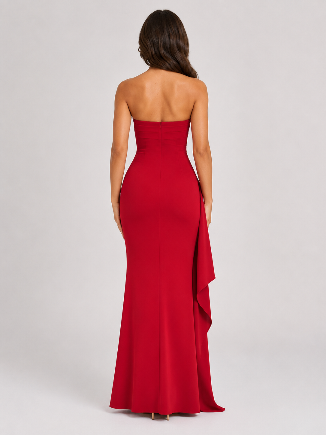 Ada | Strapless Side Split Maxi Dress