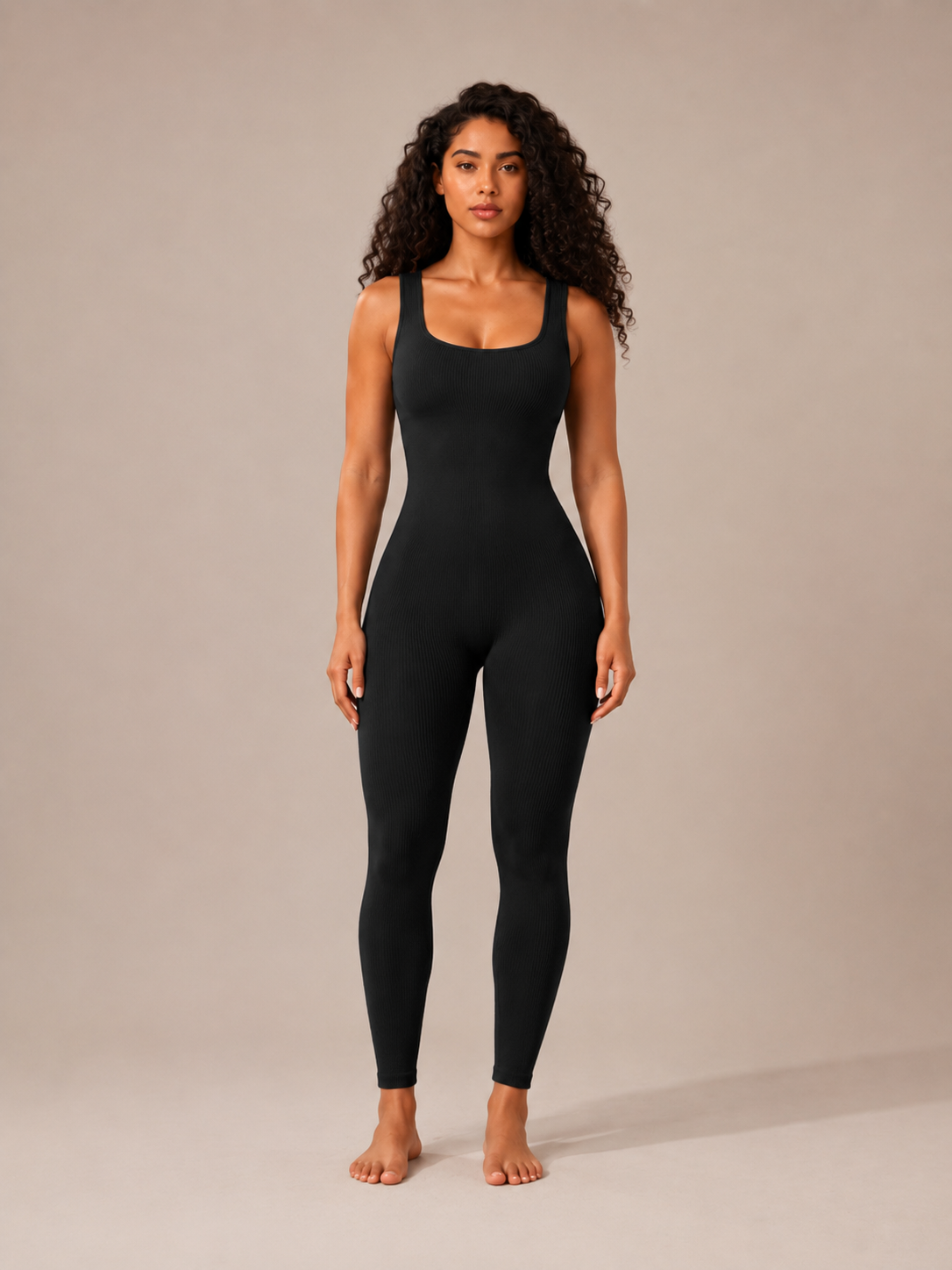 Paige | Fitted Ribbed Legging Jumpsuit