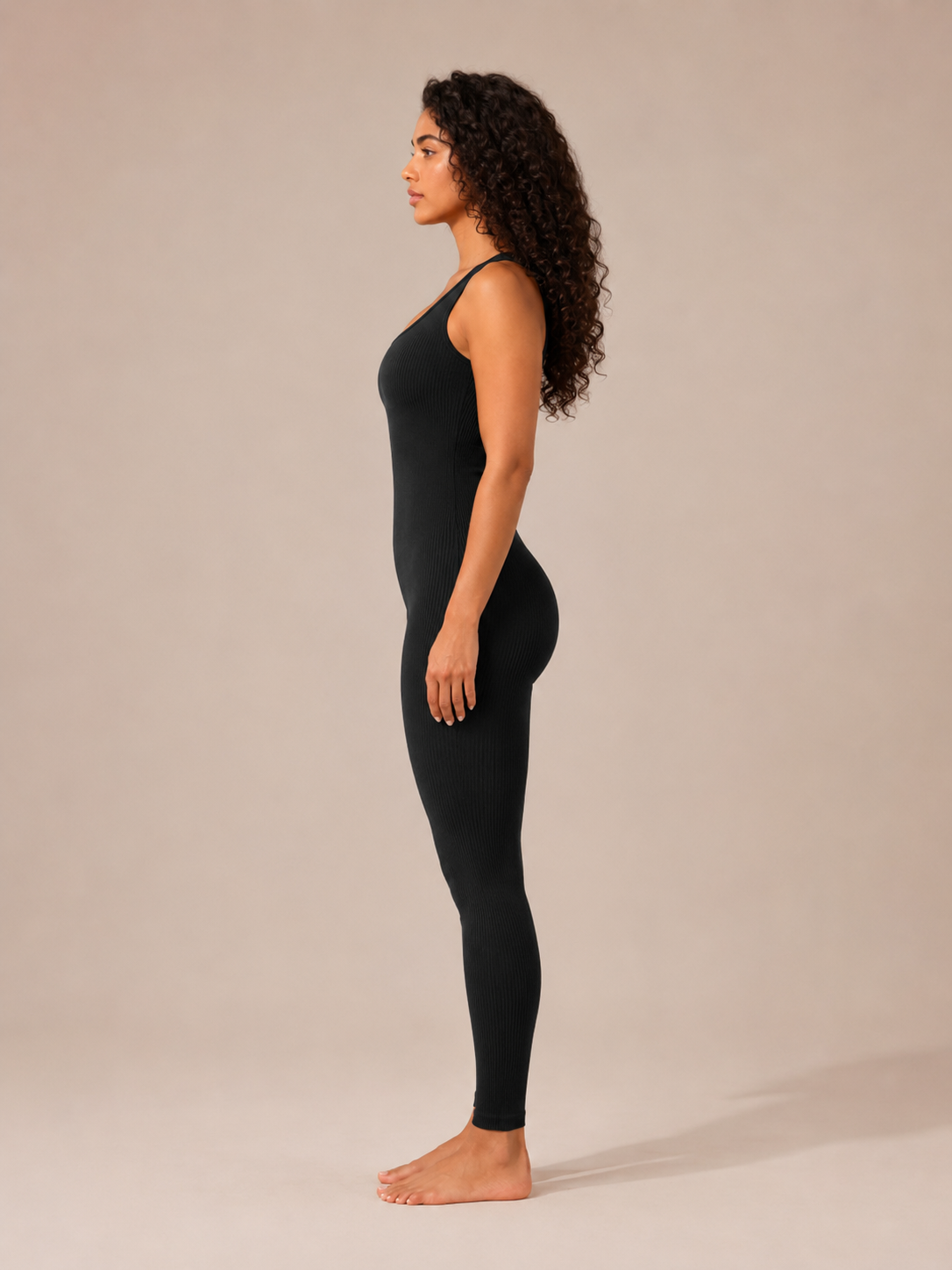 Paige | Fitted Ribbed Legging Jumpsuit