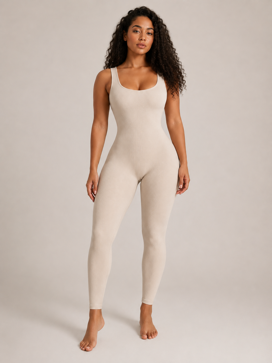 Paige | Fitted Ribbed Legging Jumpsuit