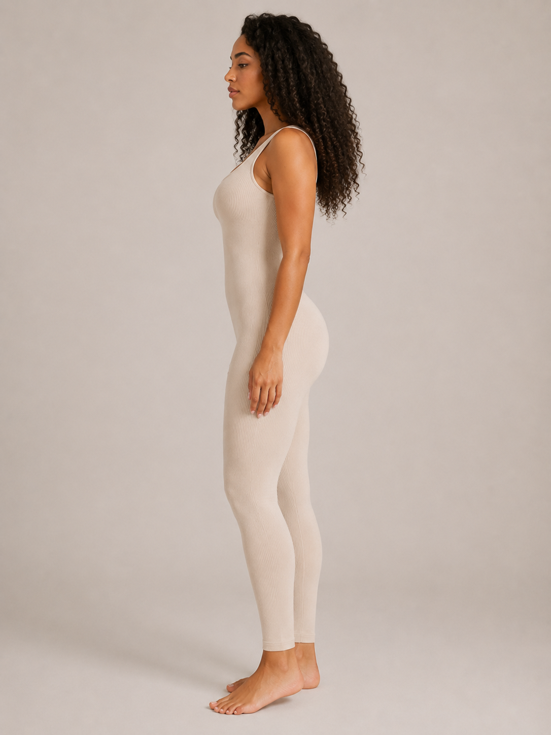Paige | Fitted Ribbed Legging Jumpsuit