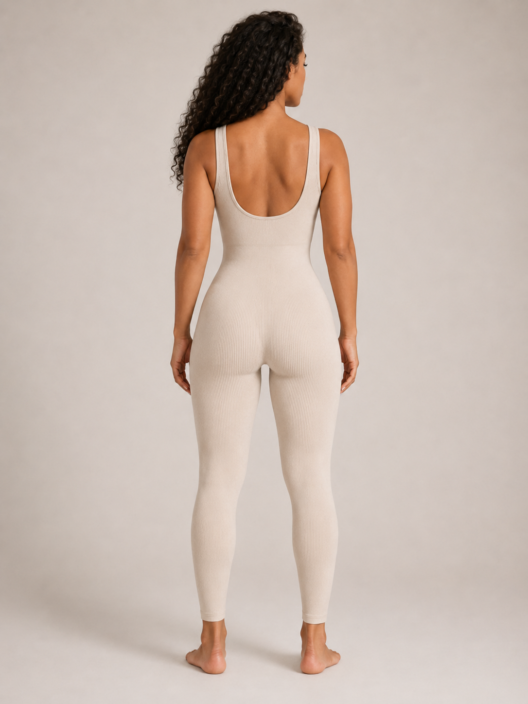 Paige | Fitted Ribbed Legging Jumpsuit