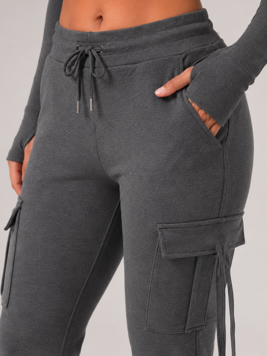 Brooke | High-Waist Flared Cargo Trousers