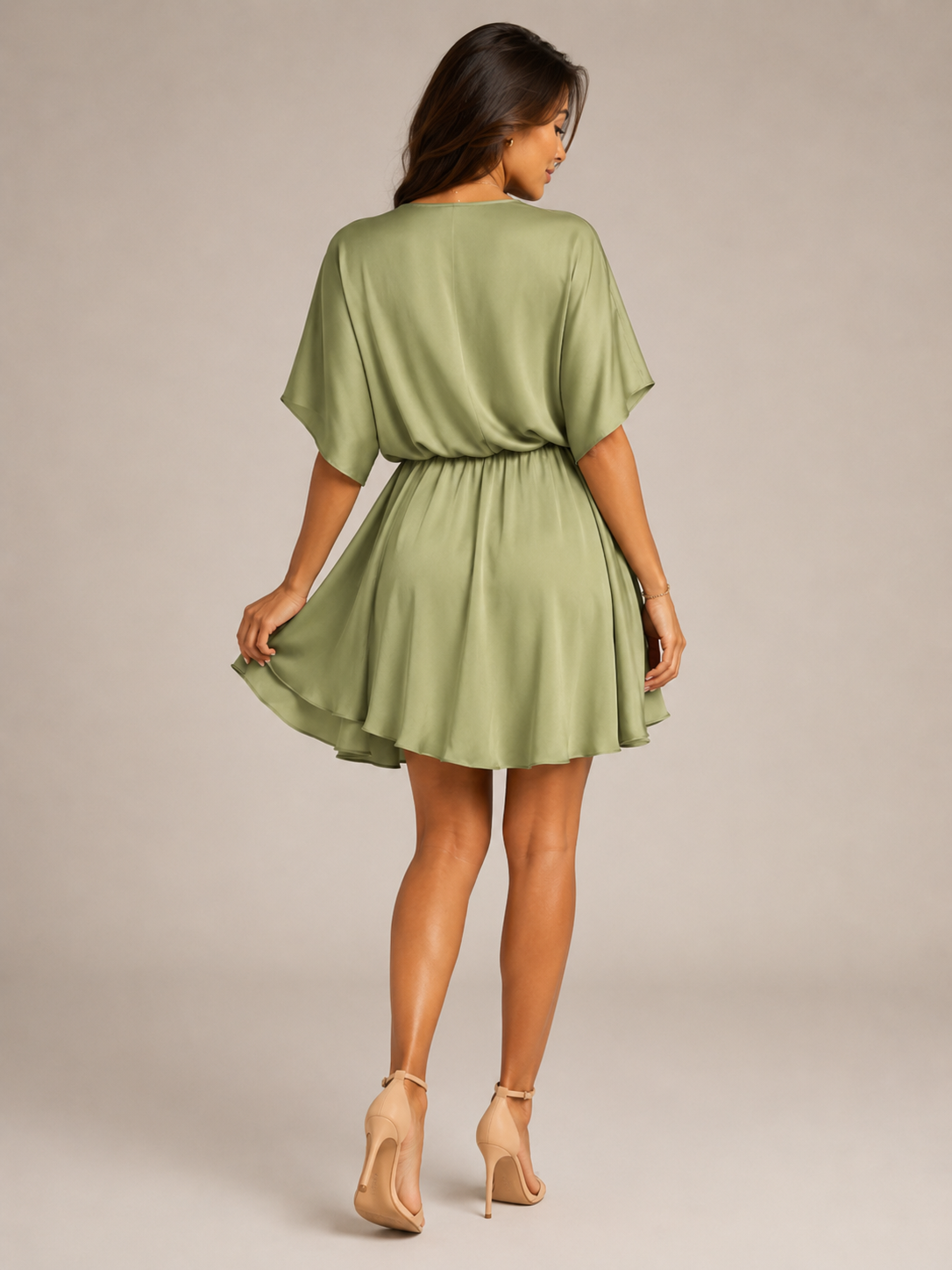 Skylar | V-Neck Wrap Midi Dress