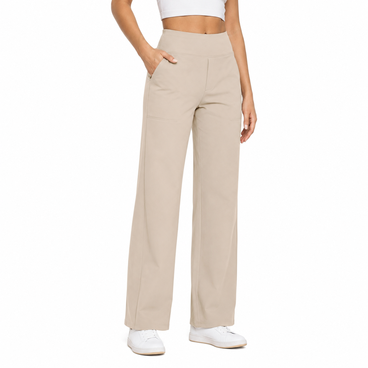 Chloe | High-Waist Stretch Comfort-Fit Trousers