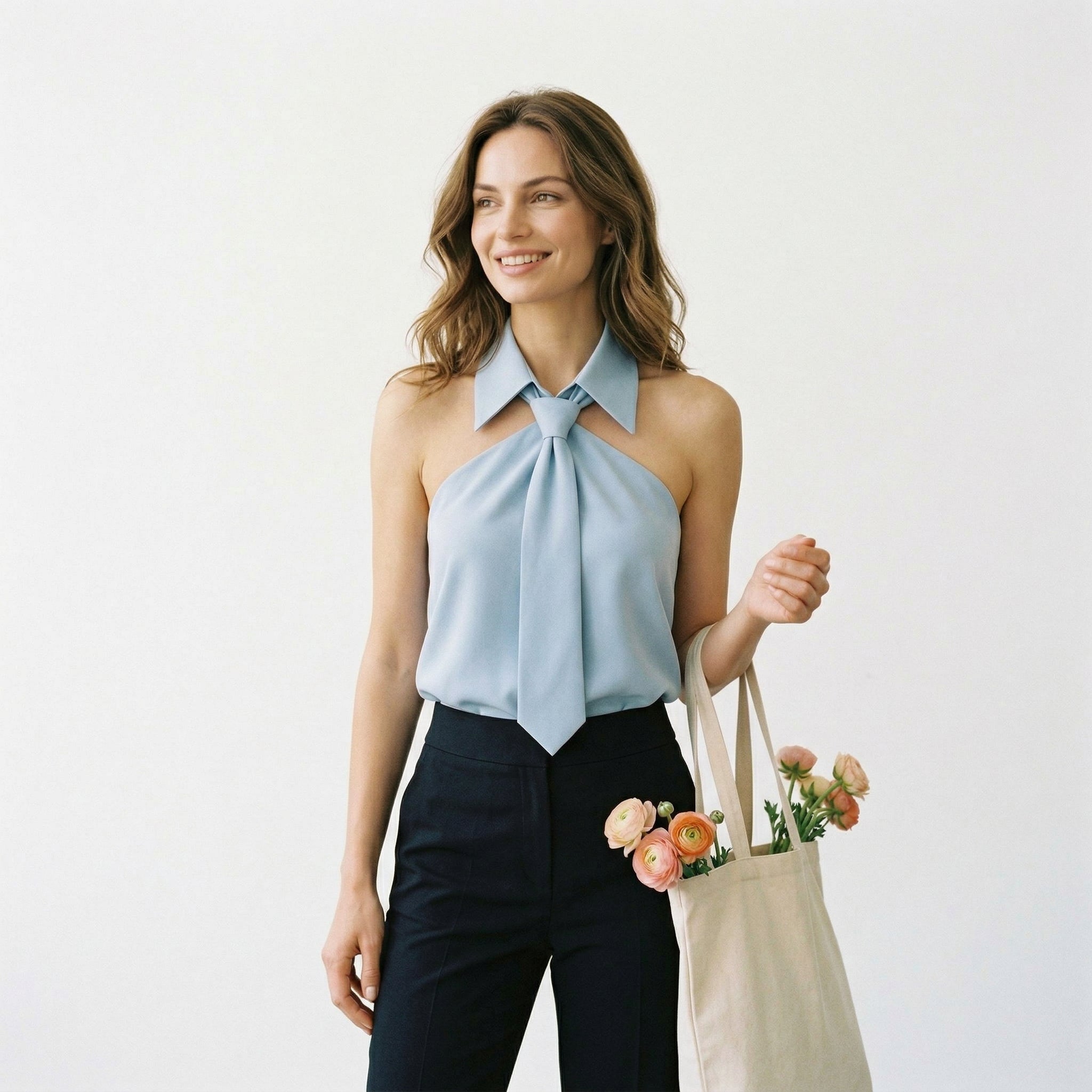 Mabel | Sleeveless Halter Summer Top