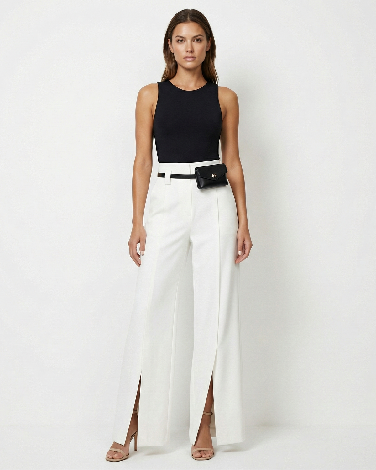 Florencia | High-Rise Pleated Wide-Leg Trousers