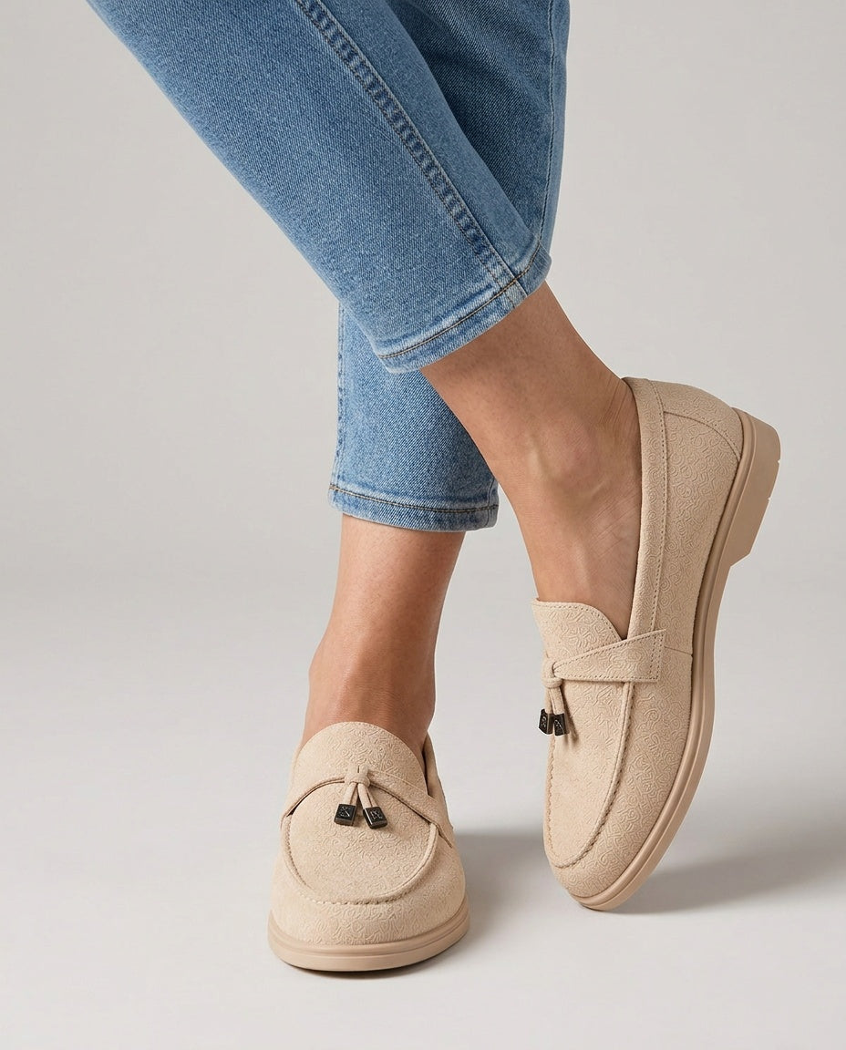 Penny | Flat Sole Suede-Look Loafers