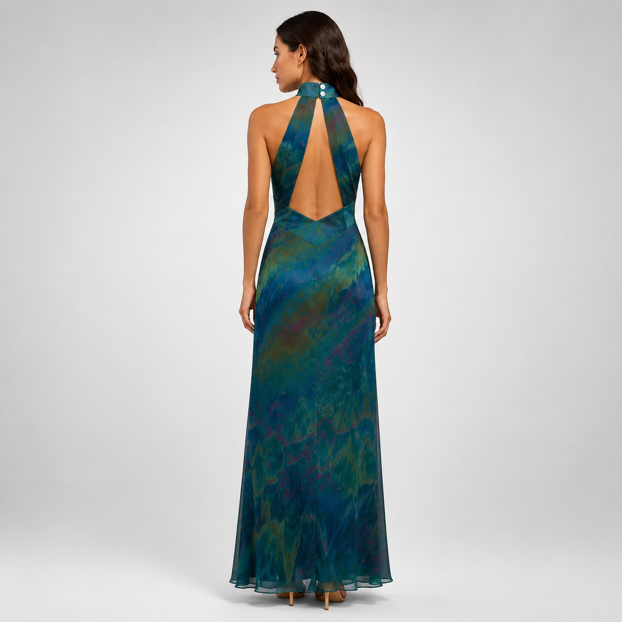 Divina | Backless Fitted Smooth Maxi Dress
