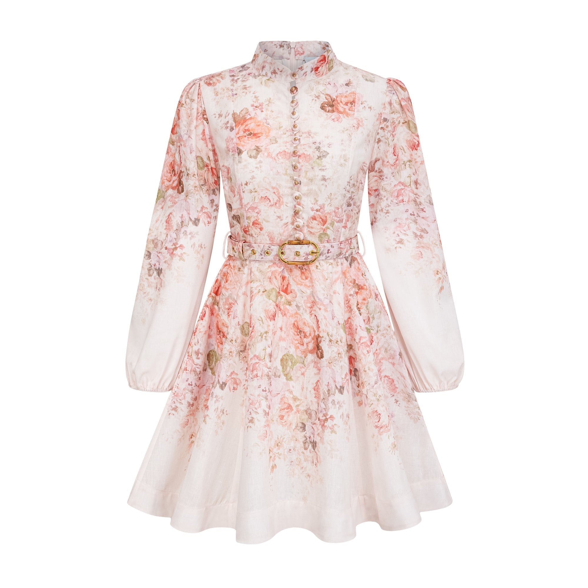 Beatriz | Floral Print Blouson Sleeve Mini Dress