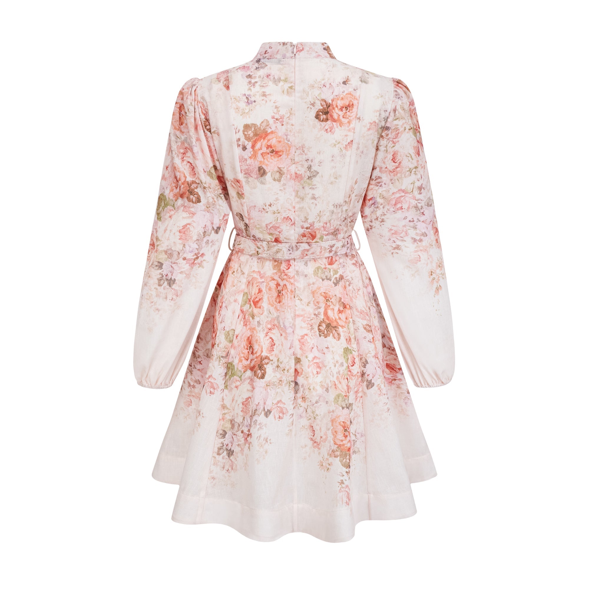 Beatriz | Floral Print Blouson Sleeve Mini Dress