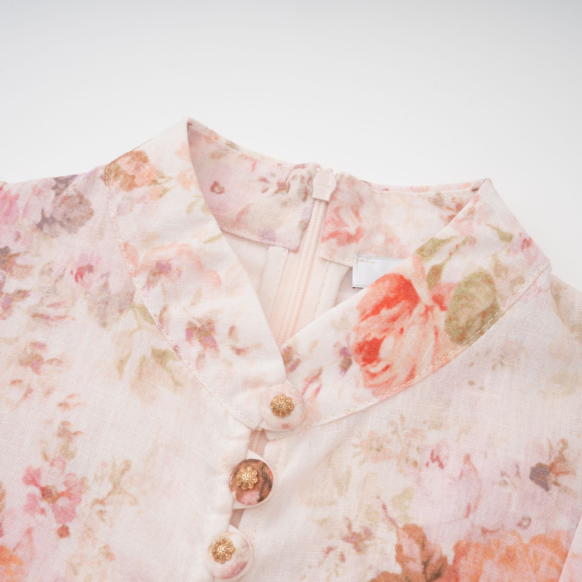 Beatriz | Floral Print Blouson Sleeve Mini Dress