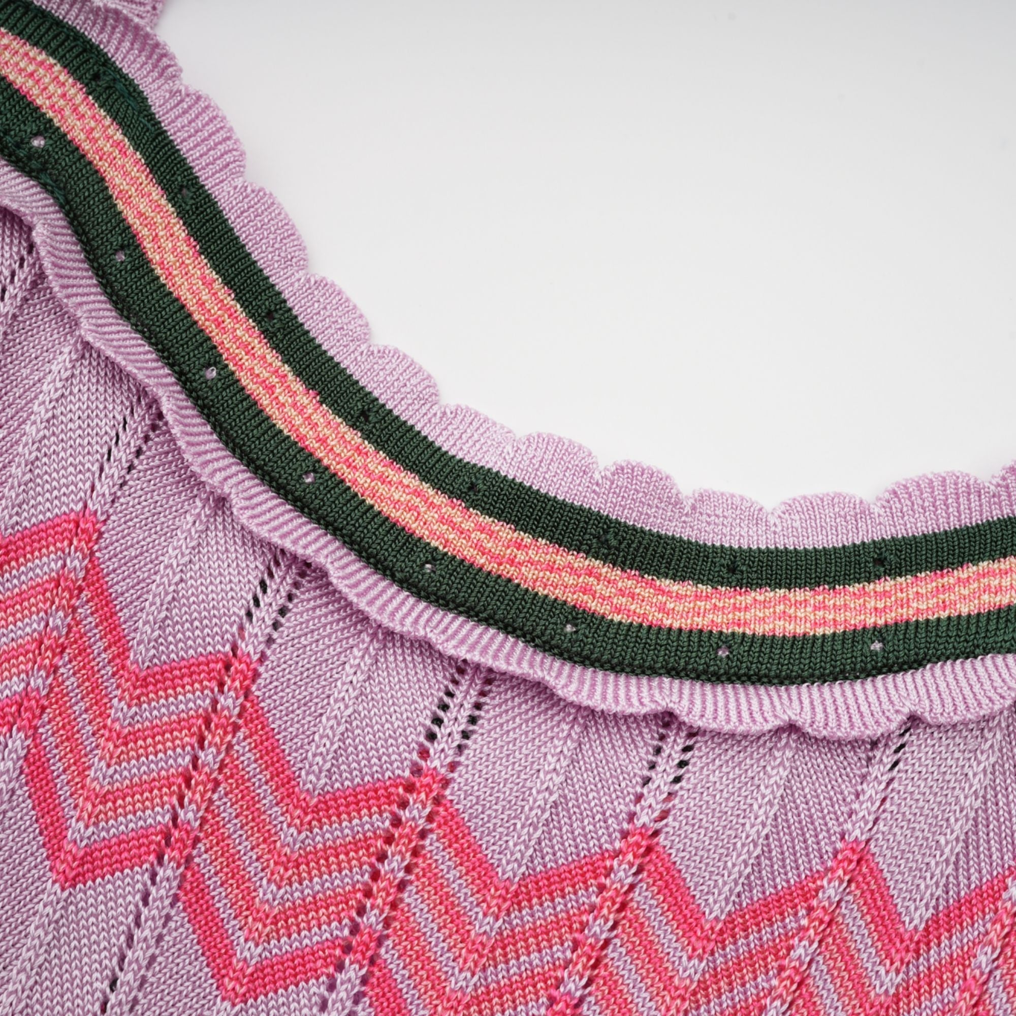 Una | Contrast-Colour Knitted Midi Dress