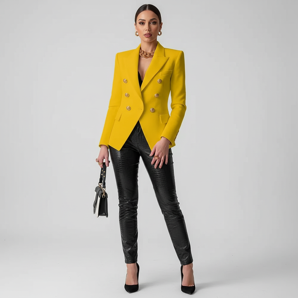 Zara | Double-Breasted Structured Blazer