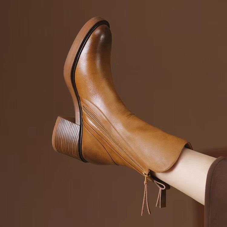 Bellora | Leather-Look Mid Calf Boots