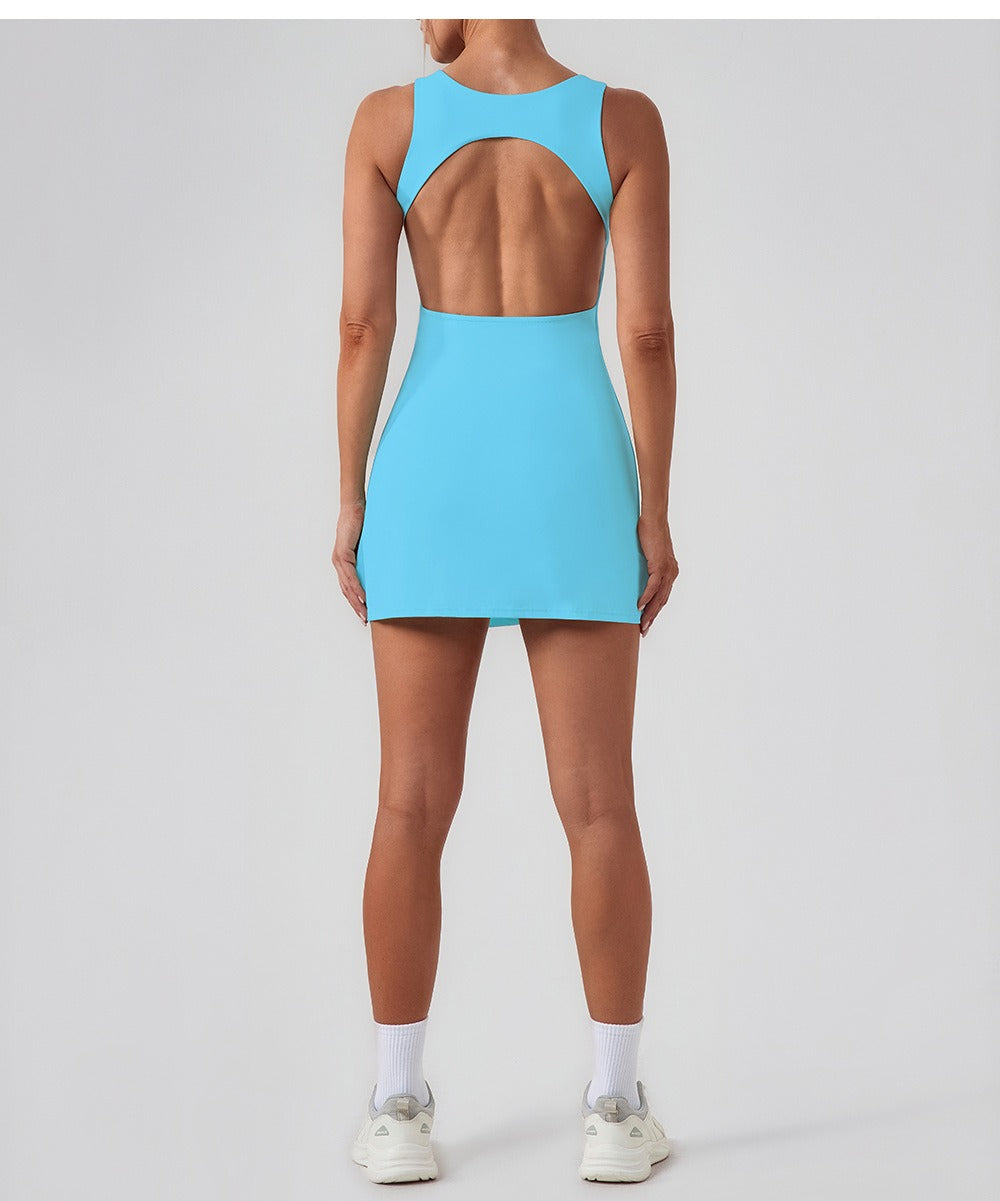 Sawyer | Sleeveless Shaping Athletic Mini Dress