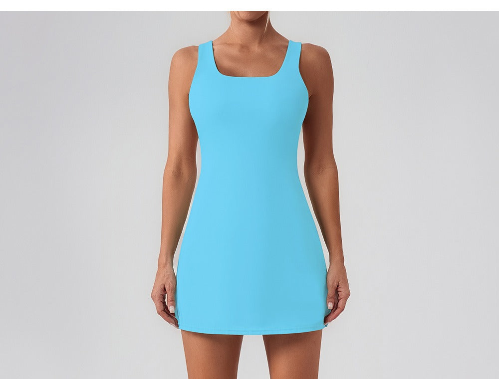 Sawyer | Sleeveless Shaping Athletic Mini Dress