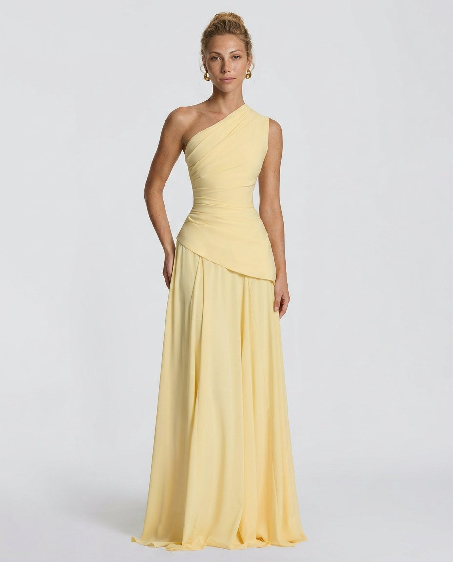 halter neck flowy maxi dress Halter Neck Flowy Maxi Dress White / S