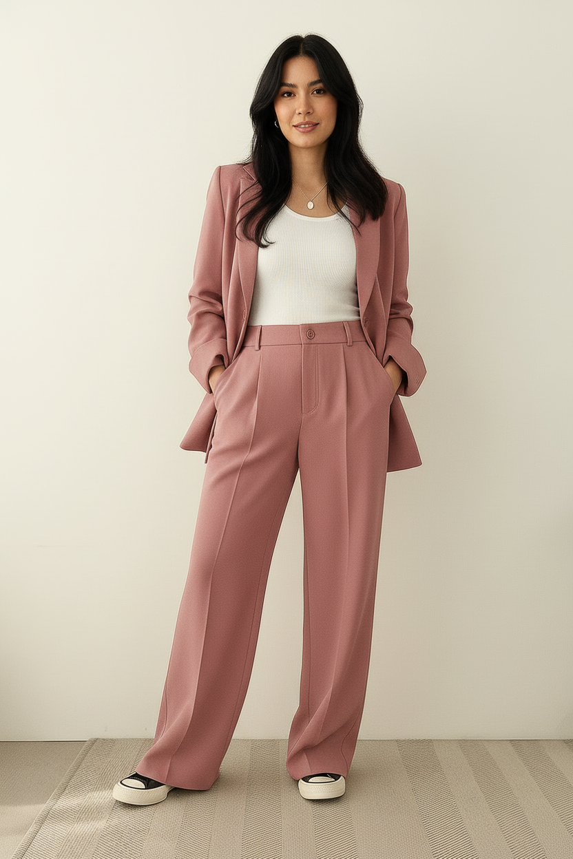 Saskia | Tweed-Look Blazer Co-ord Set