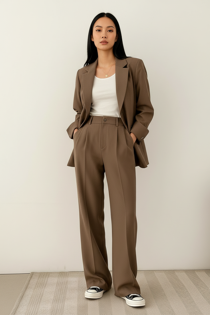 Saskia | Tweed-Look Blazer Co-ord Set