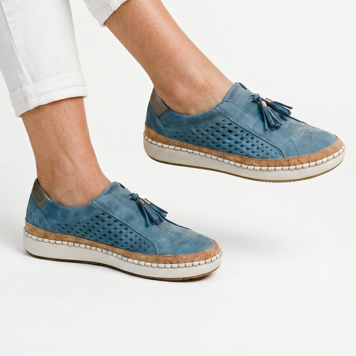 Leticia | Knit Cushioned Sole Slip-On Shoes