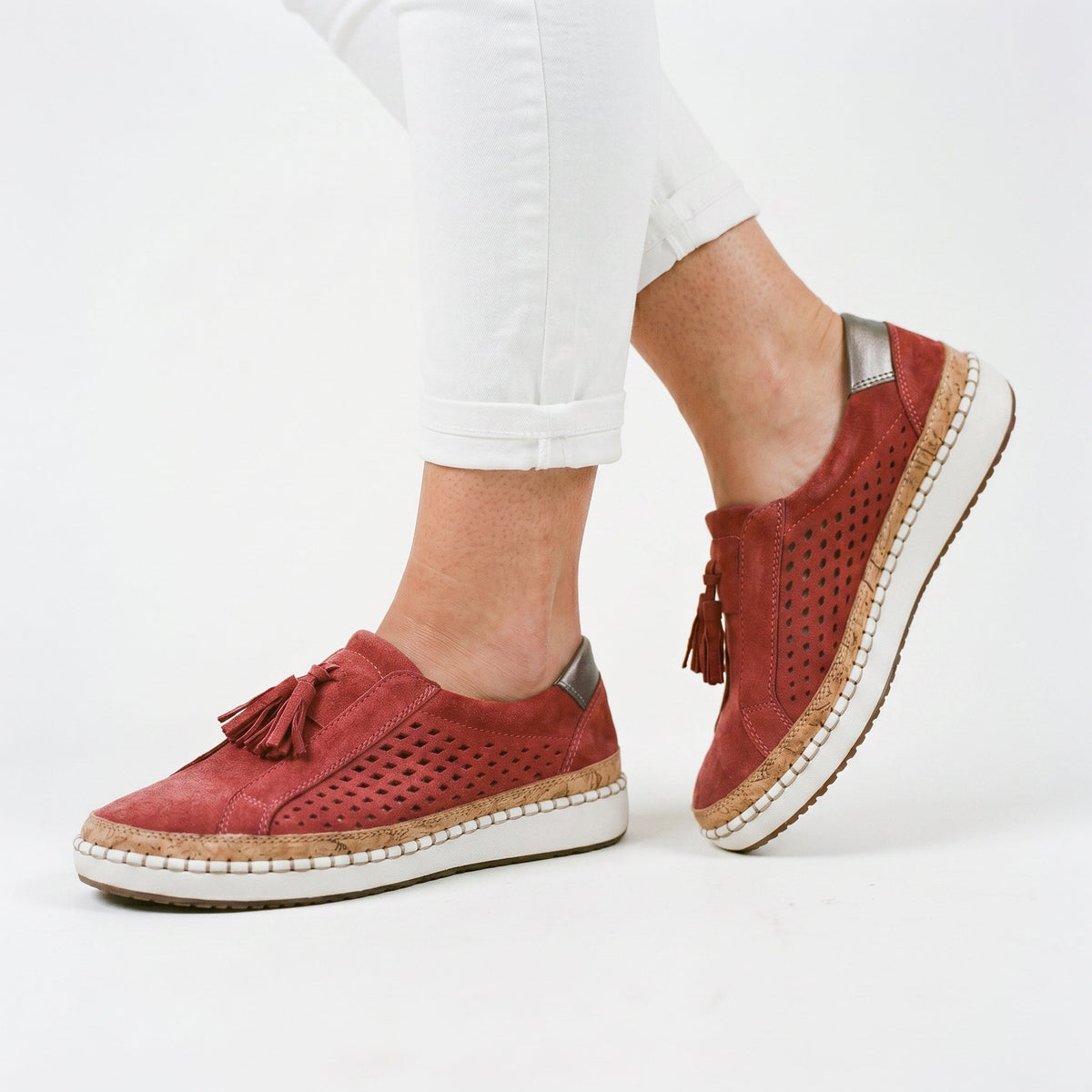 Leticia | Knit Cushioned Sole Slip-On Shoes