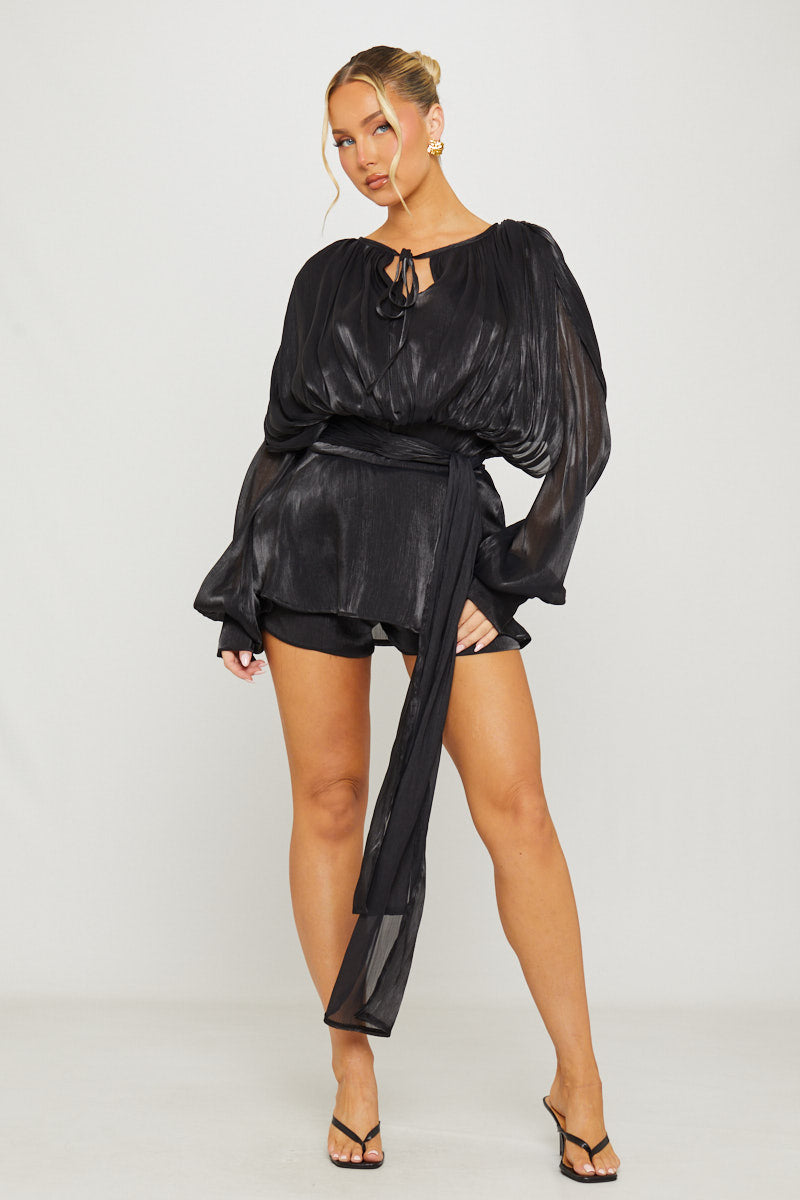 Ella | Pleated Ruffle Mini Dress