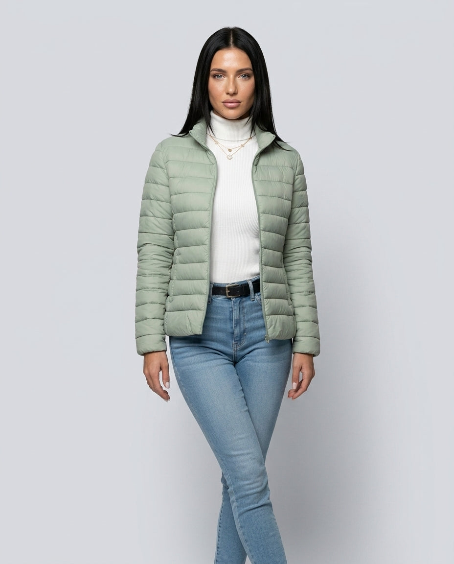Lucia | Lightweight Quilted Stand-Collar Jacket