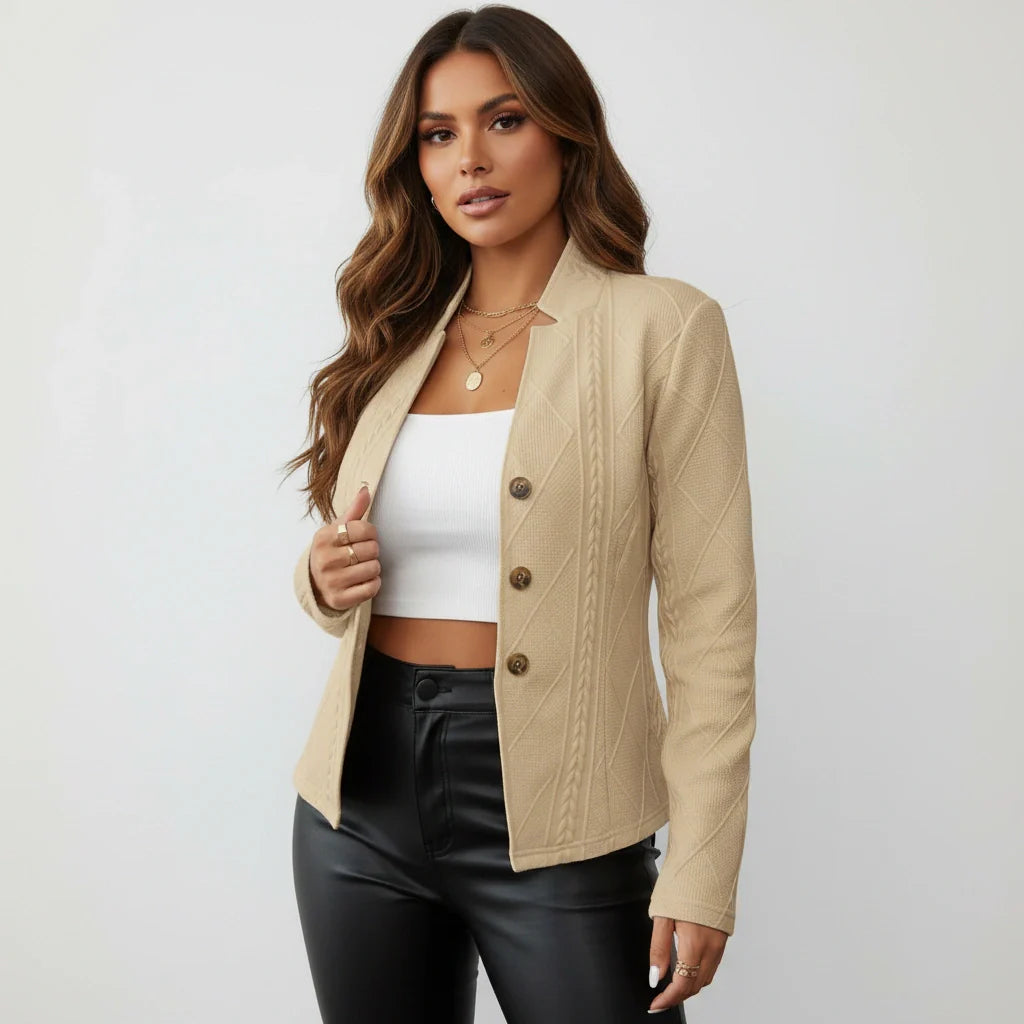 Edda | Structured Button-Front Blazer
