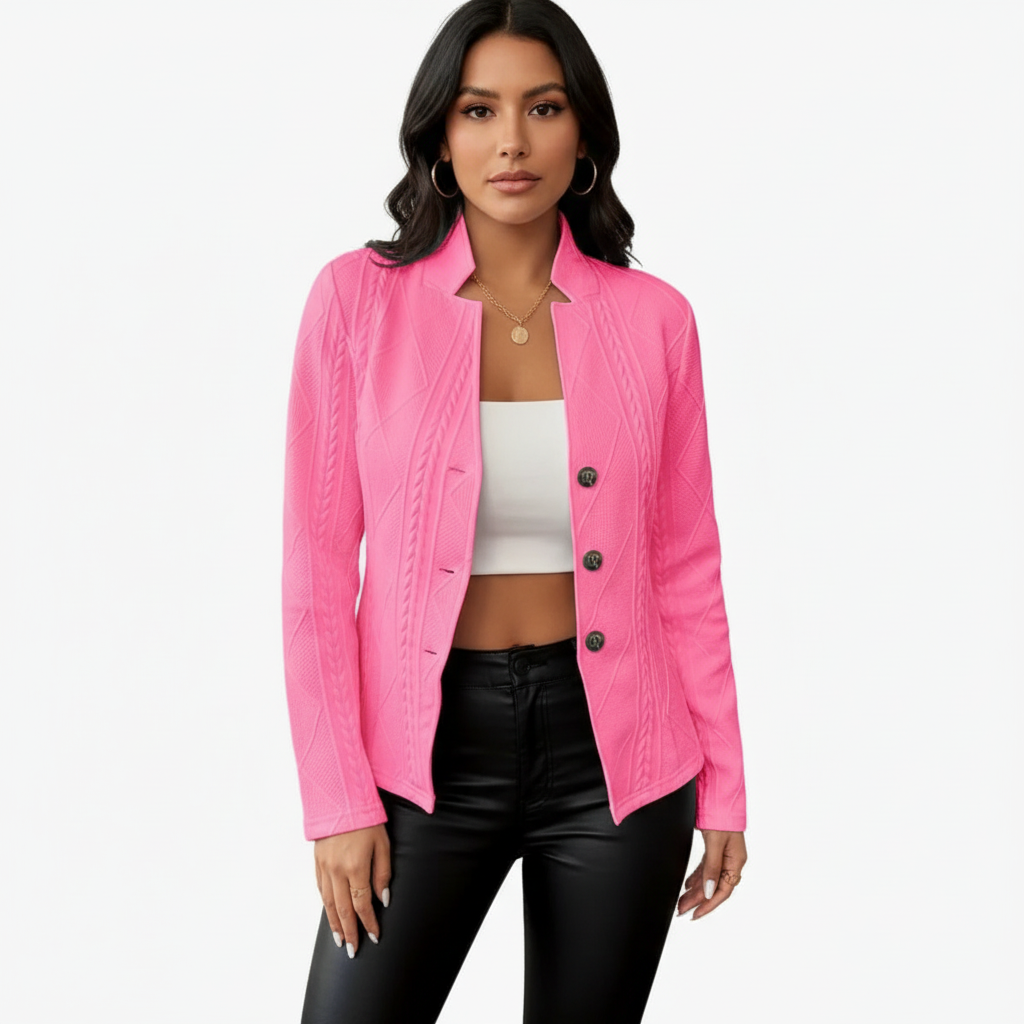Edda | Structured Button-Front Blazer
