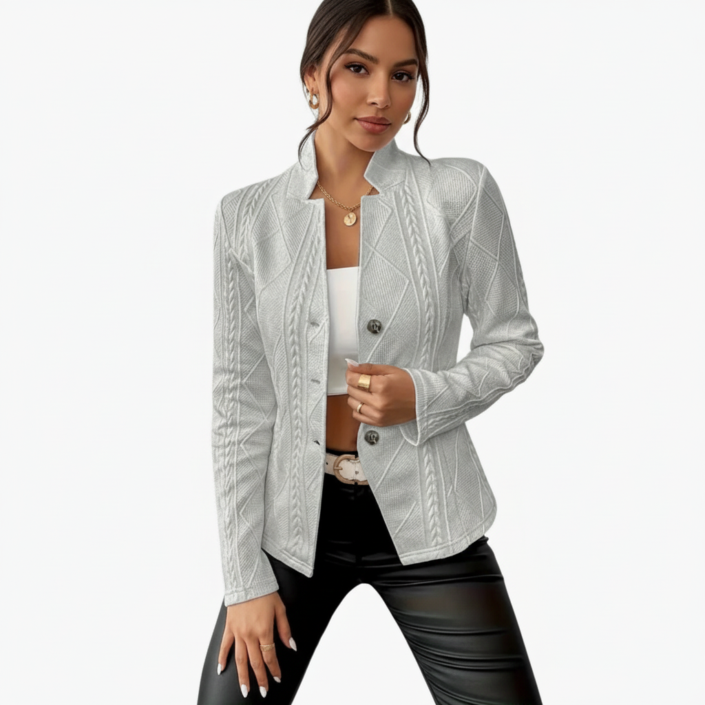 Edda | Structured Button-Front Blazer