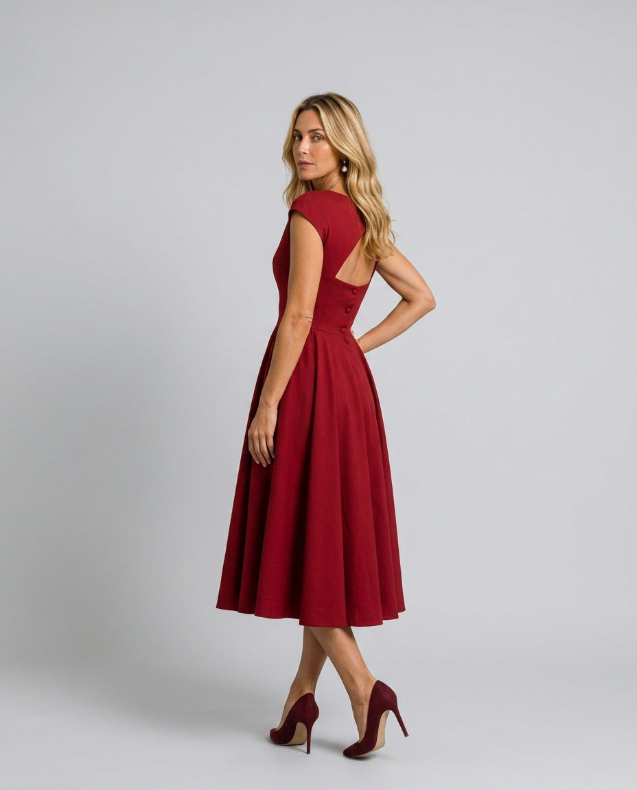 Vienne | Classic A-Line Maxi Dress
