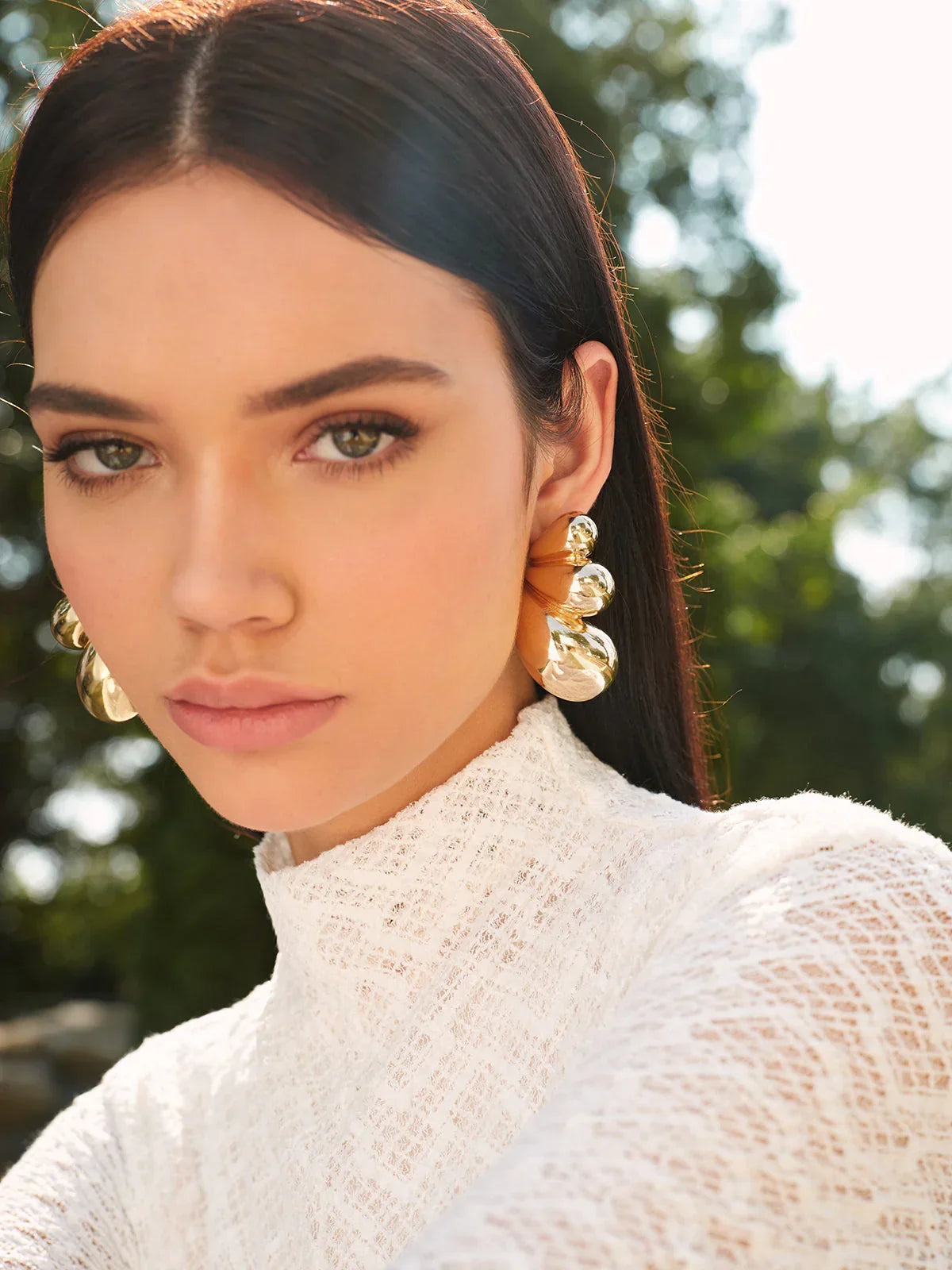 Stella | Butterfly Wing Gold Stud Earrings